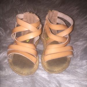 Toddler girl brown sandal